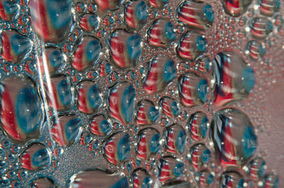 Full frame shot of bubbles in water