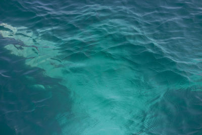 High angle view of swimming pool in sea