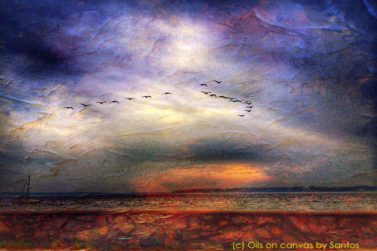 VIEW OF CLOUDY SKY DURING SUNSET