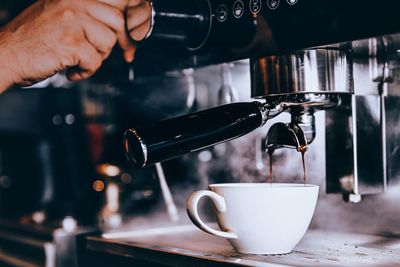 Barista making