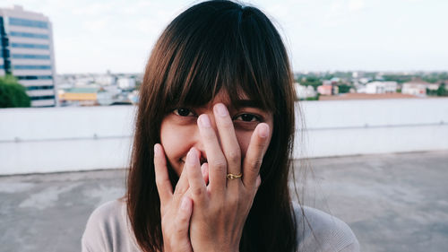 Portrait of beautiful young woman