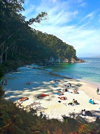 Scenic view of beach