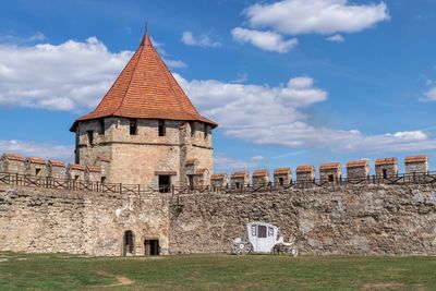 Fortress walls and towers of the tighina fortress in bender, transnistria or moldova, 