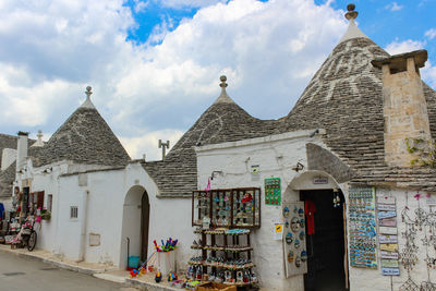 Exterior of historic building against sky in city