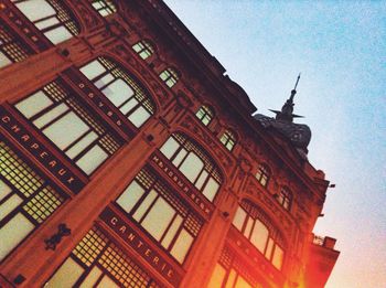 Low angle view of historical building against sky