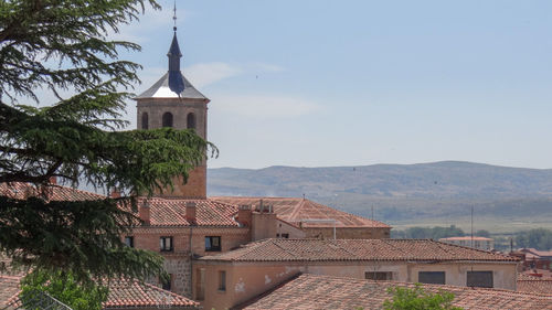 Buildings against sky in city