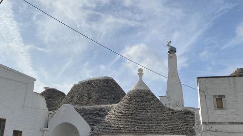 Low angle view of buildings against sky