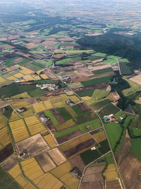 Aerial view of agricultural field