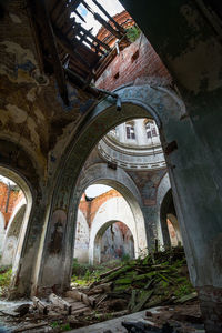 Interior of abandoned building