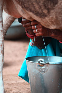 Close-up of man working