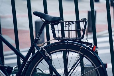 Bicycle seat transportation in the street
