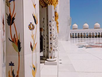 Panoramic view of mosque outside building