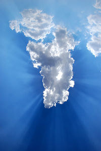 Low angle view of clouds in sky