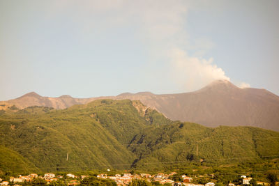 Scenic view of mountains