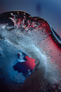 Close-up of wet glass