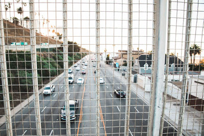 Full frame shot of building seen through glass window