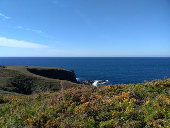 Scenic view of sea against sky