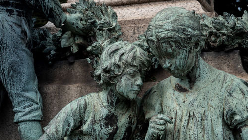 Close-up of old statue