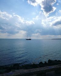 Scenic view of sea against sky