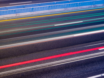 Motion light from cars on the interstate highway