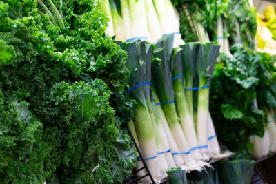 Close-up of vegetables for sale at market stall