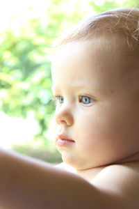 Close-up of cute girl