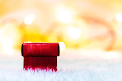 Close-up of fire hydrant on table