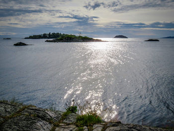 Scenic view of sea against sky