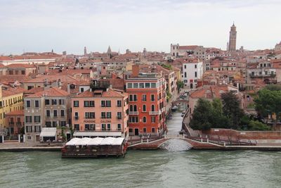 View of buildings at waterfront