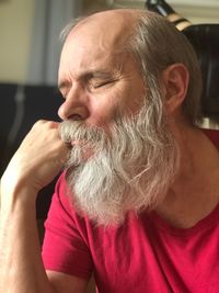 Close-up portrait of a man