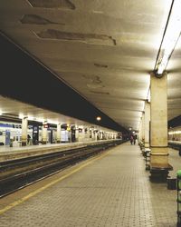 Railroad station platform