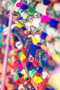 Full frame shot of colorful for sale in market