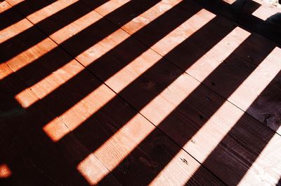High angle view of shadow on ground