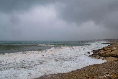 Scenic view of sea against sky