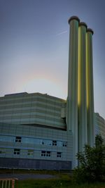 Low angle view of built structure against clear sky