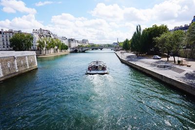 Scenic view of river against sky