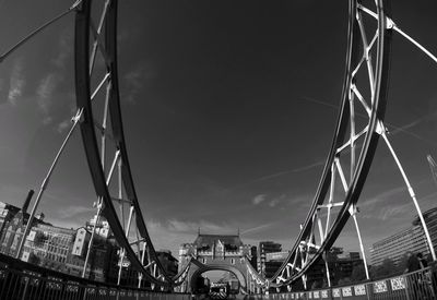 Low angle view of built structure against sky