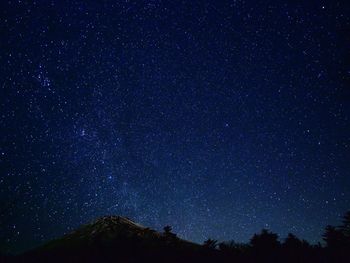 Low angle view of starry sky