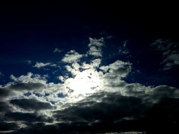 Low angle view of clouds in sky