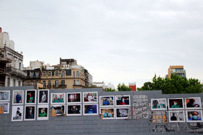 Buildings against sky in city