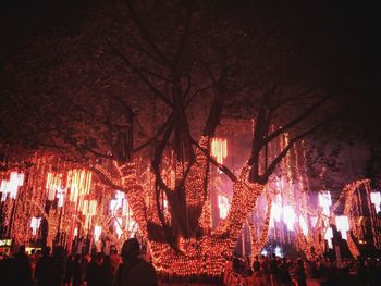 Crowd at night