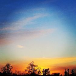 Low angle view of sky at sunset