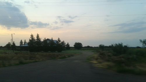 Road passing through landscape