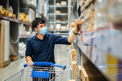 Man working at store