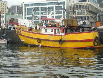 Boats in river