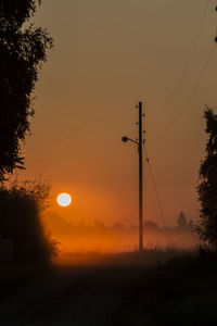 Scenic view of sunset