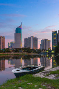 View of city at waterfront