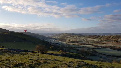 Scenic view of landscape against sky