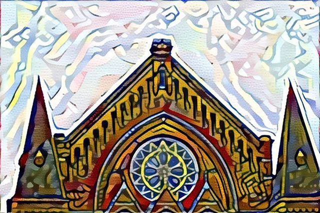 art and craft, art, creativity, architecture, design, built structure, low angle view, ornate, indoors, pattern, human representation, multi colored, building exterior, craft, carving - craft product, religion, place of worship, wall - building feature, floral pattern