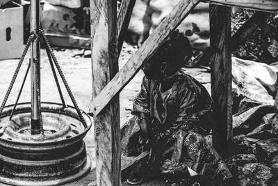 Close-up of hanging outdoors